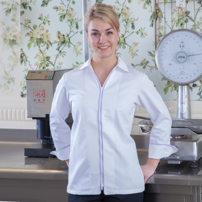 "Satin-Rike" weiß 