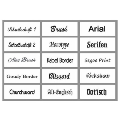 Schürzen-Stickerei, 2-zeilig 