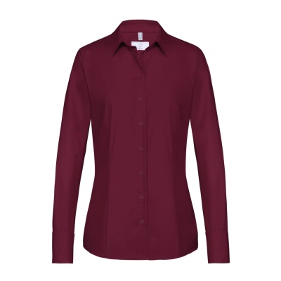 Basic-Bluse, bordeaux weinrot 