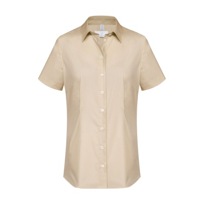 Basic-Bluse, beige 