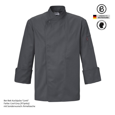 Return-Conti Herren-Kochjacke, farbig 