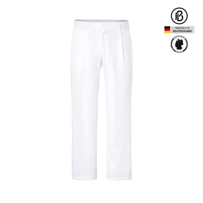Kochhose mit Bundfalten 