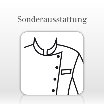 Eingesetzte Leisten-Brusttasche 
