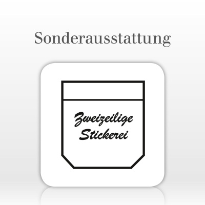 (S01) Stickerei, 2-zeilig 