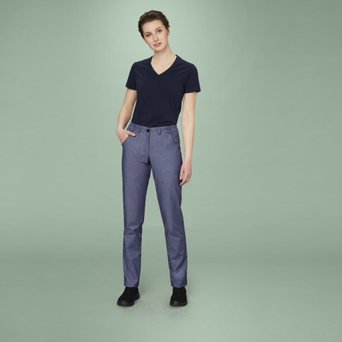 Chino-StraightFit, Damen-Kochhose TRECK Nr.31 