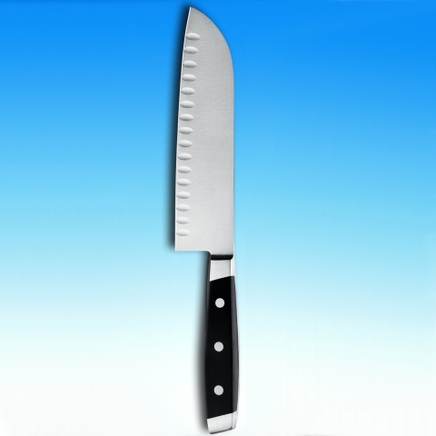 Santokumesser mit Kulle 