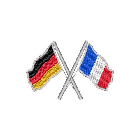 gekreuzte Flaggen, verschiedene Flaggen 