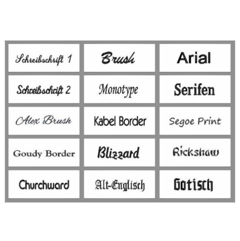 Schürzen-Stickerei, 1-zeilig 