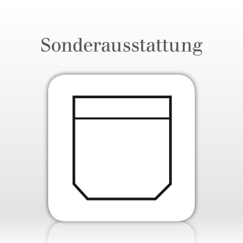 Aufgesetzte Brusttasche 