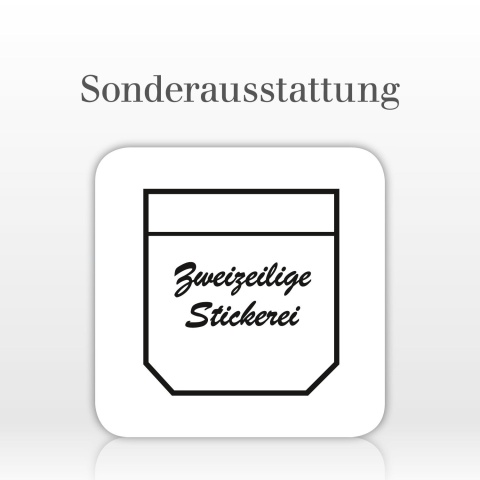 (S01) Stickerei, 2-zeilig 