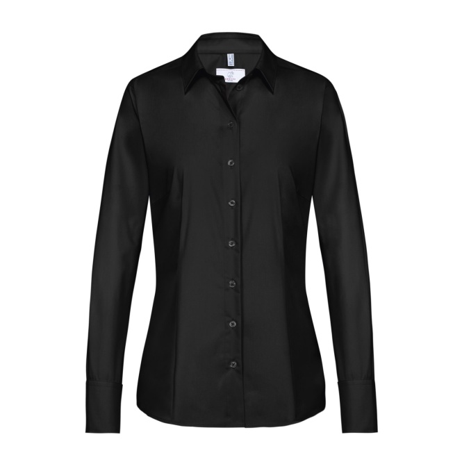 Basic-Bluse, schwarz 