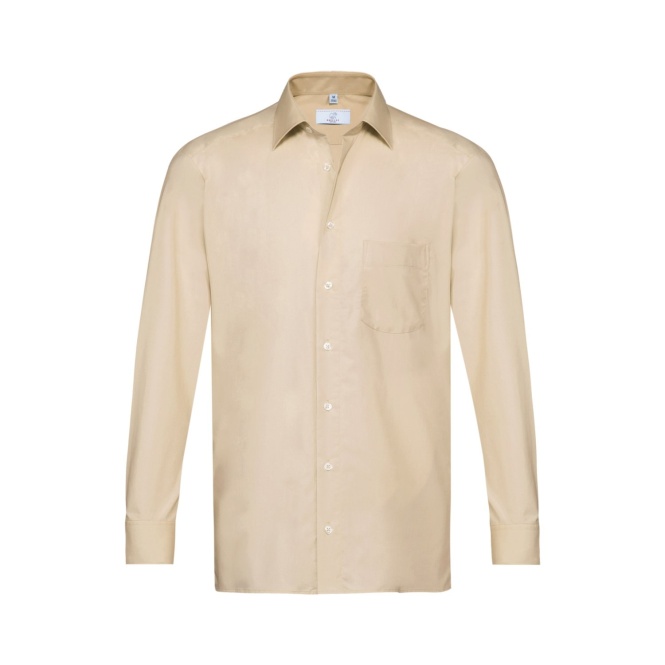 Basic-Hemd, beige 